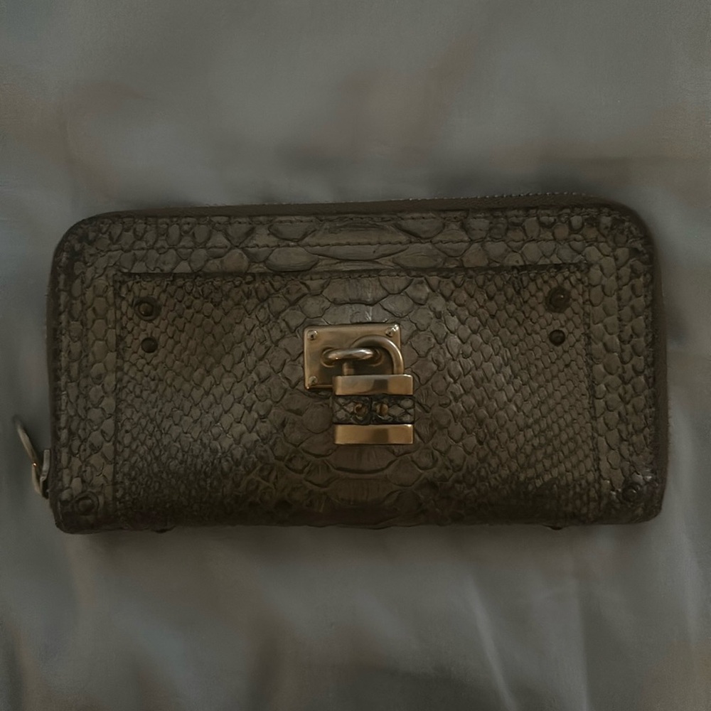 Vintage snakeskin Chloe 12-Card Wallet